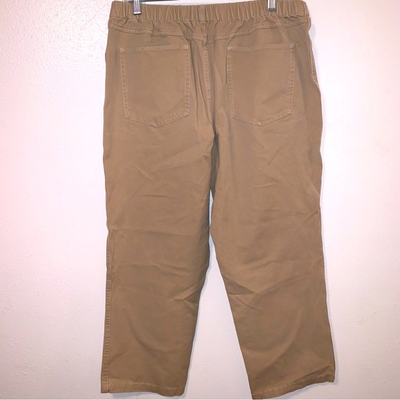Issac Mizrahi Size  16 Tan Elastic Waist Pants - Picture 1 of 6
